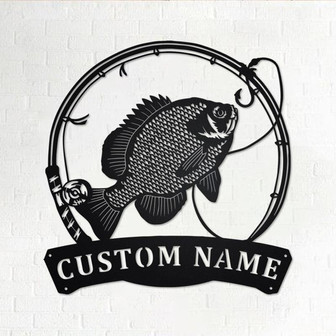 Personalized Bluegill Fish Metal Sign | Fishing Metal Wall Art | Fishing Metal wall Decor | Fishing Lover| Custom Fishing| Fishman| Bluegill - Thegiftio UK