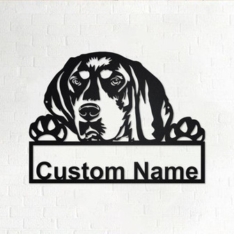 Personalized Bluetick Coonhound Metal Sign| Bluetick Coonhound Metal Wall Art| Dog Metal Sign| Dog Lover Gift| Bluetick Coonhound Lover Gift - Thegiftio UK