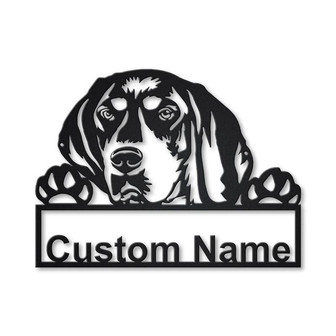 Personalized Bluetick Coonhound Metal Sign Art | Custom Bluetick Coonhound Metal Sign | Dog Gift | Birthday Gift | Animal Funny - Thegiftio UK