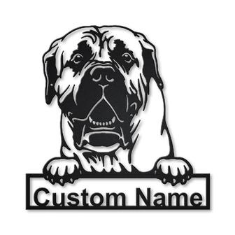 Personalized Boerboel Dog Metal Sign Art | Custom Boerboel Dog Metal Sign | Dog Gift | Birthday Gift | Animal Funny - Thegiftio UK