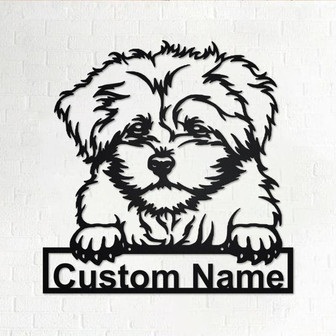 Personalized Bolonka Zwetna Metal Sign | Bolonka Zwetna Metal Wall Art | Dog Metal Sign | Dog Lover Gift | Bolonka Zwetna | Custom Dog - Thegiftio UK