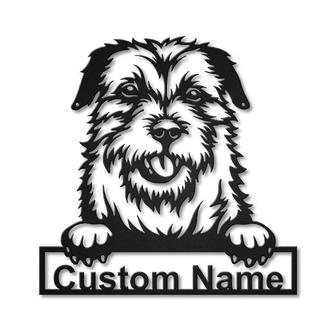Personalized Border Terrier Dog Metal Sign Art | Custom Border Terrier Dog Metal Sign | Father&#39;s Day Gift | Pets Gift | Birthday Gift - Thegiftio UK
