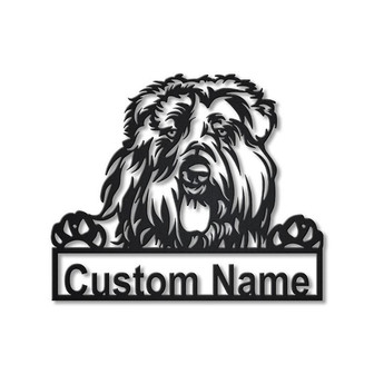 Personalized Bouvier Des Flandres Dog Metal Sign Art | Custom Bouvier Des Flandres Dog Metal Sign | Dog Gift | Birthday Gift | Animal Funny - Thegiftio UK