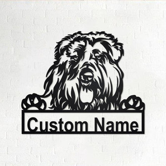 Personalized Bouvier Des Flandres Metal Sign | Bouvier Des Flandres Metal Wall Art | Dog Metal Sign | Dog Lover Gift | Custom Dog - Thegiftio UK