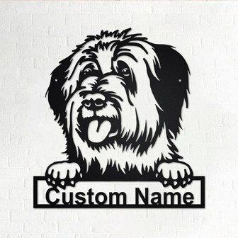 Personalized Briard Metal Sign | Briard Metal Wall Art | Dog Metal Sign | Dog Lover Gift | Custom Dog | Briard Lover Gift | Briard - Thegiftio UK