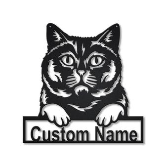 Personalized British Shorthair Cat Metal Sign Art | Custom British Shorthair Cat Metal Sign | Father&#39;s Day Gift | Pets Gift | Birthday Gift - Thegiftio UK
