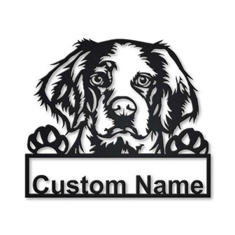 Personalized Brittany Spaniel Dog Metal Sign Art | Custom Brittany Spaniel Dog Metal Sign | Dog Gift | Birthday Gift | Animal Funny - Thegiftio UK