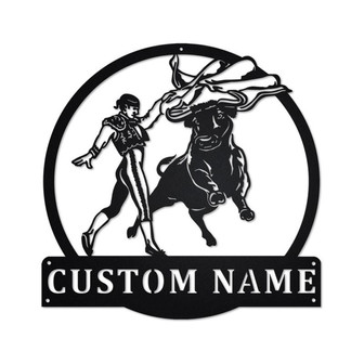 Personalized Bullfighting Metal Sign | Bullfighting Metal Wall Art | Bullfighting Metal Sign | Bullfighting Lover | Bullfighting Gift - Thegiftio UK