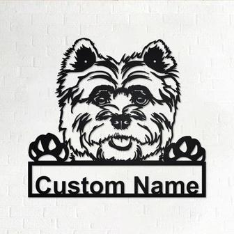 Personalized Cairn Terrier Metal Sign | Cairn Terrier Metal Wall Art | Cairn Terrier Metal Wall Decor | Custom Cairn Terrier | Custom Dog - Thegiftio UK