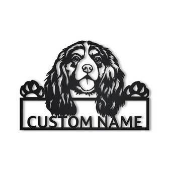 Personalized Cavalier King Charles Dog Metal Sign Art | Custom Cavalier King Charles Metal Sign | Dog Gift | Birthday Gift | Animal Funny - Thegiftio UK