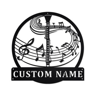 Personalized Clarinet Metal Sign | Clarinet Metal Wall Art | Clarinet Metal Sign| Clarinet Lover| Clarinet Gift| Clarinet Musical Instrument - Thegiftio UK