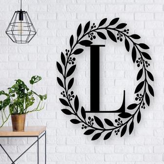 Personalized Classic Initial Metal Sign | Metal Wall Art | Housewarming gift | Wedding gift | Door hanger | Initial Wall Decor | Last Name - Thegiftio UK