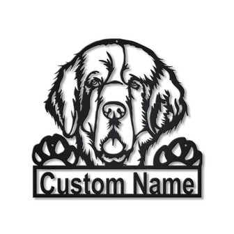 Personalized Clumber Spaniel Dog Metal Sign Art | Custom Clumber Spaniel Dog Metal Sign | Animal Funny | Father&#39;s Day Gift | Pet Gift - Thegiftio