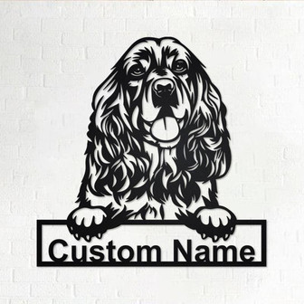 Personalized Cocker Spaniel Metal Sign | Cocker Spaniel Metal Wall Art | Cocker Spaniel Metal Wall Decor | Custom Cocker Spaniel |Custom Dog - Thegiftio UK