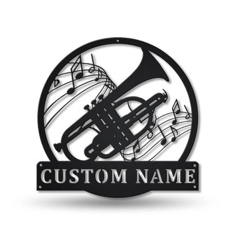 Personalized Cornet Music Metal Sign Art | Custom Cornet Music Metal Sign | Cornet Gifts for Men | Cornet Gift | Music Gift - Thegiftio UK