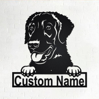 Personalized Curly-Coated Retriever Metal Sign | Dog Metal Wall Art | Dog Metal Wall Decor | Custom Curly-Coated Retriever Dog | Custom Dog - Thegiftio