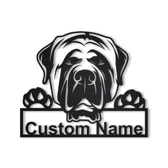 Personalized English Mastiff Dog Metal Sign Art | Custom English Mastiff Dog Metal Sign | Dog Gift | Birthday Gift | Animal Funny - Thegiftio UK