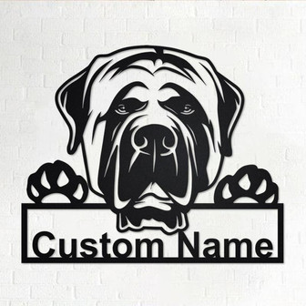 Personalized English Mastiff Metal Sign | English Mastiff Metal Wall Art | English Mastiff Metal Wall Decor | Custom English Mastiff - Thegiftio UK