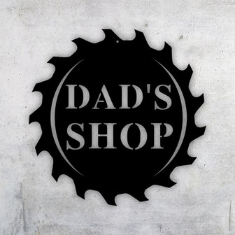 Personalized Fathers Day Gift, Personalized Gift For Him, Husband Gift, Custom Garage Sign, Metal Shop Sign, Metal Workshop Sign, Metal Sign - Thegiftio UK