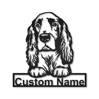 Personalized Field Spaniel Dog Metal Sign Art | Custom Field Spaniel Dog Metal Sign | Dog Gift | Birthday Gift | Animal Funny - Thegiftio UK