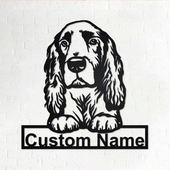 Personalized Field Spaniel Metal Sign | Field Spaniel Metal Wall Art | Field Spaniel Metal Wall Decor | Custom Field Spaniel Dog |Custom Dog - Thegiftio UK
