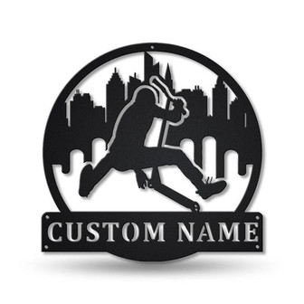 Personalized Freestyle Scootering Monogram Metal Sign Art | Custom Freestyle Scootering Metal Sign | Hobbie Gifts | Sport Gift - Thegiftio UK