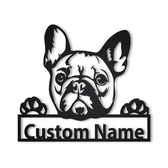 Personalized French Bulldog Metal Sign Art | Custom French Bulldog Metal Sign | French Bulldog Dog Gifts for Men | Dog Gift | Animal Gift - Thegiftio