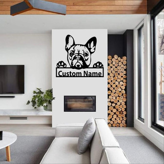 Personalized French Bulldog Metal Sign | French Bulldog Metal Wall Art| Housewarming Outdoor Metal Sign | Dalmatian Lover | Dog Lover Gifts - Thegiftio