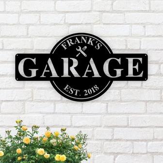 Personalized Garage Sign, Metal Sign for Garage, Custom Garage Sign, Garage Sign Men, Garage Sign Personalized,Garage Decor,Mens Garage Sign - Thegiftio UK