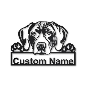 Personalized German Shorthaired Pointer Dog Metal Sign Art | Custom German Shorthaired Pointer Metal Sign | Birthday Gift | Animal Funny - Thegiftio UK