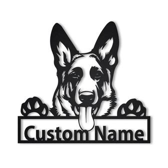 Personalized German Shepherd Dog Metal Sign Art | Custom German Shepherd Dog Metal Sign | Animal Funny | Father&#39;s Day Gift | Pet Gift - Thegiftio UK