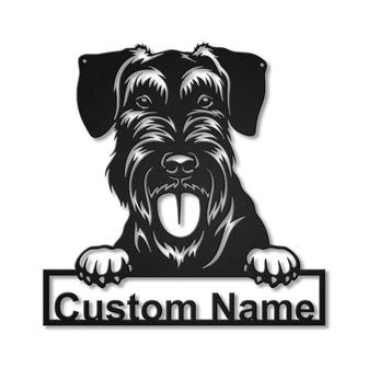 Personalized Giant Schnauzer Breed Dog Metal Sign Art | Custom Giant Schnauzer Breed Dog Metal Sign | Father&#39;s Day Gift | Pets Gift - Thegiftio UK