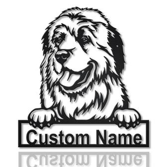 Personalized Great Pyrenees Dog Metal Sign Art | Custom Great Pyrenees Dog Metal Sign | Dog Gift | Birthday Gift | Animal Funny - Thegiftio UK