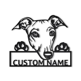 Personalized Greyhound Dog Metal Sign Art | Custom Greyhound Metal Sign | Greyhound Dog Gifts | Pets Gift | Animal Gift Funny - Thegiftio UK