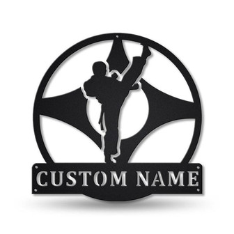 Personalized Hapkido Monogram Metal Sign Art , Custom Hapkido Metal Sign, Hapkido Sport Lover Sign Decoration For Living Room - Thegiftio UK
