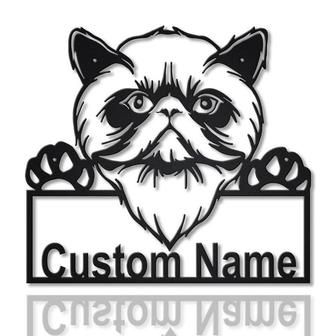 Personalized Himalayan Cat Metal Sign Art | Custom Himalayan Cat Metal Sign | Father&#39;s Day Gift | Pets Gift | Birthday Gift - Thegiftio UK
