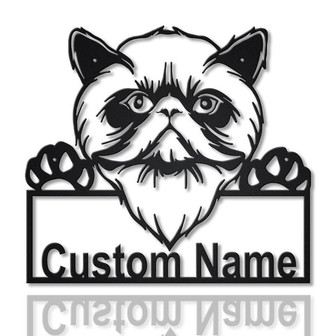 Personalized Himalayan Cat Metal Sign Art | Custom Himalayan Cat Metal Sign | Father's Day Gift | Pets Gift | Birthday Gift - Thegiftio UK