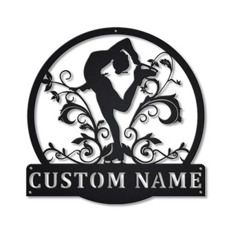 Personalized Ice Skating Monogram Metal Sign Art | Custom Ice Skating Sport Metal Sign | Hobbie Gifts | Sport Gift | Birthday Gift - Thegiftio UK