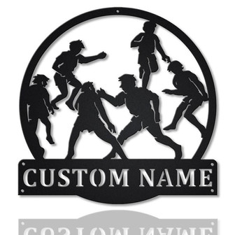 Personalized Kabaddi Sport Monogram Metal Sign Art | Custom Kabaddi Sport Metal Sign | Hobbie Gifts | Sport Gift | Birthday Gift - Thegiftio UK