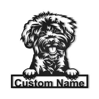 Personalized Labradoodle Dog Metal Sign Art | Custom Labradoodle Dog Metal Sign | Birthday Gift | Animal Funny | Father&#39;s Day Gift - Thegiftio UK