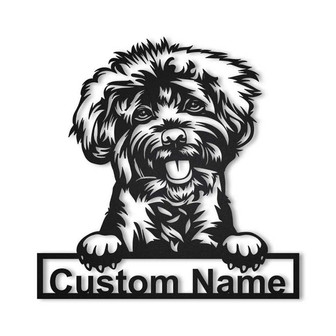 Personalized Labradoodle Dog Metal Sign Art | Custom Labradoodle Dog Metal Sign | Birthday Gift | Animal Funny | Father's Day Gift - Thegiftio UK