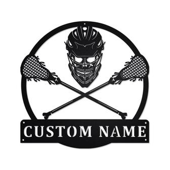 Personalized Lacrosse Metal Sign | Lacrosse Metal Wall Art | Lacrosse Metal wall Decor | Lacrosse Lover Gift | Custom Lacrosse | Lacrosse - Thegiftio UK