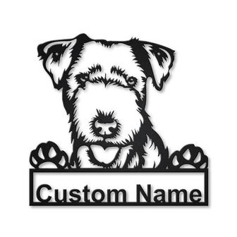 Personalized Lakeland Terrier Dog Metal Sign Art | Custom Lakeland Terrier Dog Metal Sign | Birthday Gift | Animal Funny | Father&#39;s Day Gift - Thegiftio UK