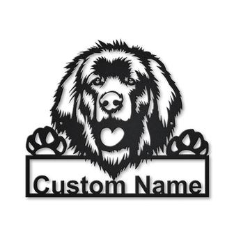 Personalized Leonberger Dog Metal Sign Art | Custom Leonberger Dog Metal Sign | Birthday Gift | Animal Funny | Father&#39;s Day Gift - Thegiftio UK