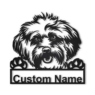Personalized Lhasa Apso Dog Metal Sign Art | Custom Lhasa Apso Dog Metal Sign | Birthday Gift | Animal Funny | Father&#39;s Day Gift - Thegiftio UK