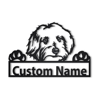 Personalized Maltese Dog Metal Sign Art | Custom Maltese Dog Metal Sign | Birthday Gift | Animal Funny | Father&#39;s Day Gift - Thegiftio