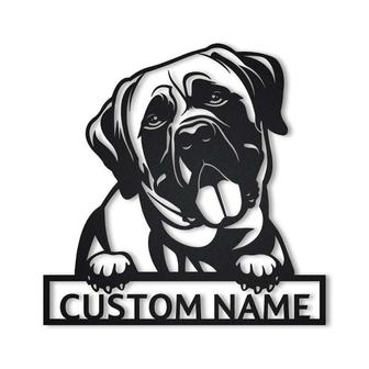 Personalized Mastiff Dog Metal Sign Art | Custom Mastiff Metal Sign | Mastiff Dog Gifts | Pets Gift | Animal Gift Funny - Thegiftio UK