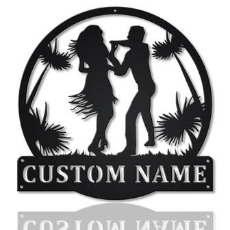 Personalized Merengue Dance Monogram Metal Sign Art | Custom Merengue Dance Metal Sign | Hobbie Gifts | Sport Gift | Birthday Gift - Thegiftio