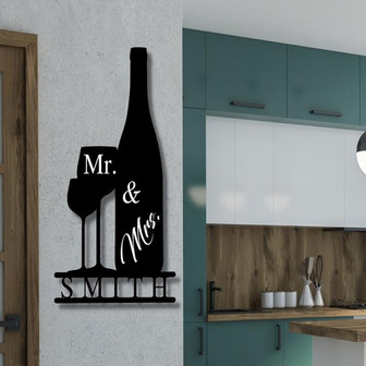 Personalized Metal couple Sign, Anniversary Gift, Newly Engaged Gift, Custom Metal Sign, Metal Wall Art Housewarming Gift Metal Home Decor - Thegiftio UK