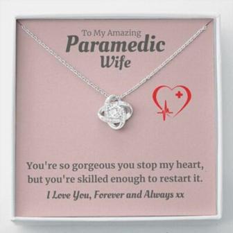 Personalized Necklace Paramedic Gift, First Responder Gift Custom Name - Thegiftio UK